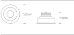 SPOT INCASTRAT LED 1W MINI ORIENTABIL 11103B WHITE