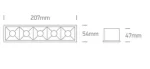 SPOT INCASTRAT LED 20W MULTILED SQUARE MIRROR 50506B