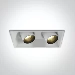 SPOT INCASTRAT LED 2x11W SQUARE ORIENTABIL 51211C WHITE