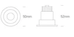 SPOT INCASTRAT LED 3W DUO-BRASS MIDI 10103E
