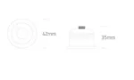 SPOT INCASTRAT LED 3W MINI 10103B WHITE