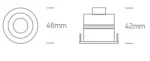SPOT INCASTRAT LED 3W MINI ALB IP65 10103M/WW