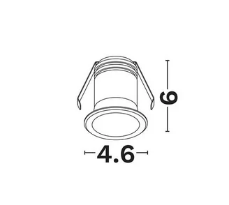SPOT INCASTRAT LED 3W MINI IP54 WHITE