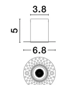 SPOT INCASTRAT LED 3W UHO TRIMLESS NARROW