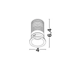 SPOT INCASTRAT LED 5W MINI IP65 WHITE