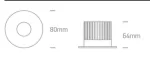 SPOT INCASTRAT LED 6,5W IP65 10107DB WHITE
