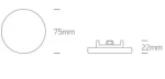 SPOT INCASTRAT LED 6W IP65 FRAMELESS 10106CF