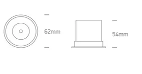 SPOT INCASTRAT LED 6W MINI DARK-LIGHT 10106DC BLACK