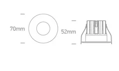 Spot Incastrat LED 7w CCT IP20 Alb 10107RA