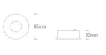 Spot Incastrat LED 7w CCT IP65 White 10107PV