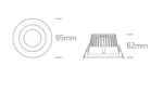 SPOT INCASTRAT LED 7W CCT WHITE 10107ED