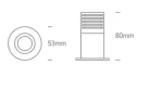 SPOT INCASTRAT LED 7W IP65 10107H DARK 4000K