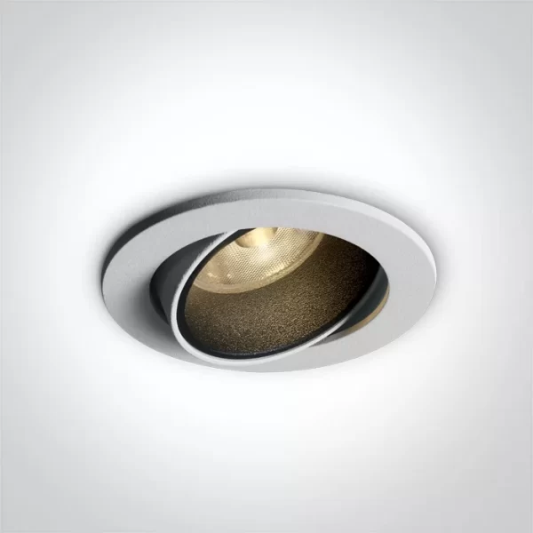 SPOT INCASTRAT LED 7W ORIENTABIL WHITE-BLACK 11107K