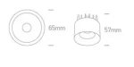 SPOT INCASTRAT LED 7W SEMI-RECESSED 10107A