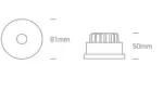 SPOT INCASTRAT LED 8W FIX WHITE 10108R