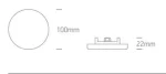 SPOT INCASTRAT LED 8W IP65 FRAMELESS 10108CF 3000K