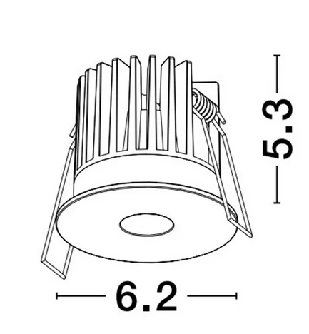 SPOT INCASTRAT LED 8W ONO NARROW 18DGR