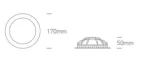SPOT INCASTRAT LED HIDDEN 16W 10116FD WHITE