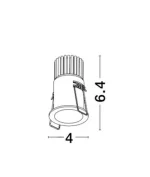 SPOT INCASTRAT LED SELENE MINI 5W 9052014 WHITE