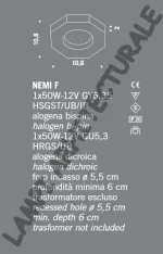 SPOT INCASTRAT MURANO NEMI F - design Oriano Favaretto