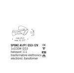SPOT INCASTRAT SPOKE F1 MINI CRISTAL - design Luca Ferretto