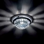 SPOT INCASTRAT SWAROVSKI BEC LED CRISTAL ARGINTIU