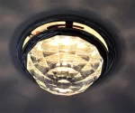 SPOT INCASTRAT SWAROVSKI BEC LED CRISTAL ARGINTIU