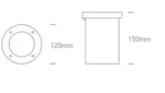 SPOT PARDOSEALA INCASTRAT LED 8w IP67 WALL WASHER 69062