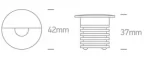 SPOT SCARA LED 1W ROTUND 68070 WHITE IP65