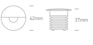 SPOT SCARA LED 1W ROTUND 68070 WHITE IP65