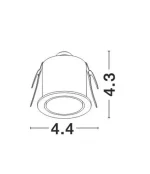 SPOT SCARA LED 2,5W NATAL DISK IP20