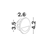 Spot Scara LED 3W Atrium Moon Alb 9844045 IP20