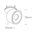 SPOT SEMIINCASTRAT LED 8W RABATABIL 11108LA WHITE