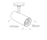 SPOT SINA 230V LED 10W COB 3000K 65642AT BLACK