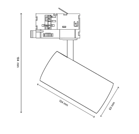 SPOT SINA 230V LED 16W ANDROMEDA PRIME CCT WHITE