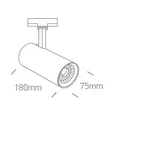 SPOT SINA 230V LED 20W CYLINDER COB 3000K WHITE