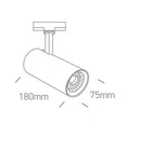 SPOT SINA 230V LED 30W CYLINDER COB 3000K WHITE