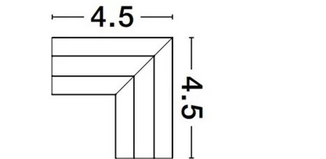 ULTRASLIM MAGNETIC CORNER APARENT ORIZONTAL
