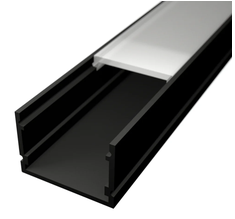 capture-20260821-142058 Profil LED Aparent 2m 30x20mm Aluminiu Negru cu Dispersor Opal LP107B - imagine 1