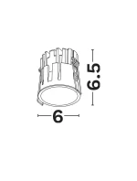 SPOT INCASTRAT LED 10W IP44 WHITE - imagine 2