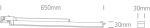 LAMPA LINIARA SINA 230V LED 16W CCTV ALBA 65108BTW - imagine 2