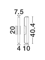 APLICA EXTERIOR LED 10W NEGRU IP65 9695354 - imagine 4